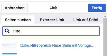 Link wählen