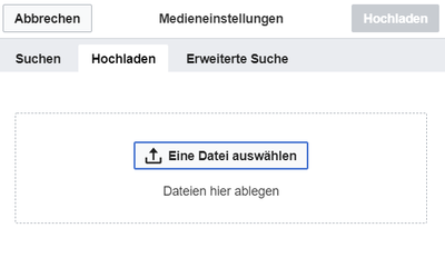 Eine Datei hochladen