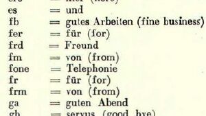 Ausschnitt aus "Kurzwellentechnik", DASD 1931